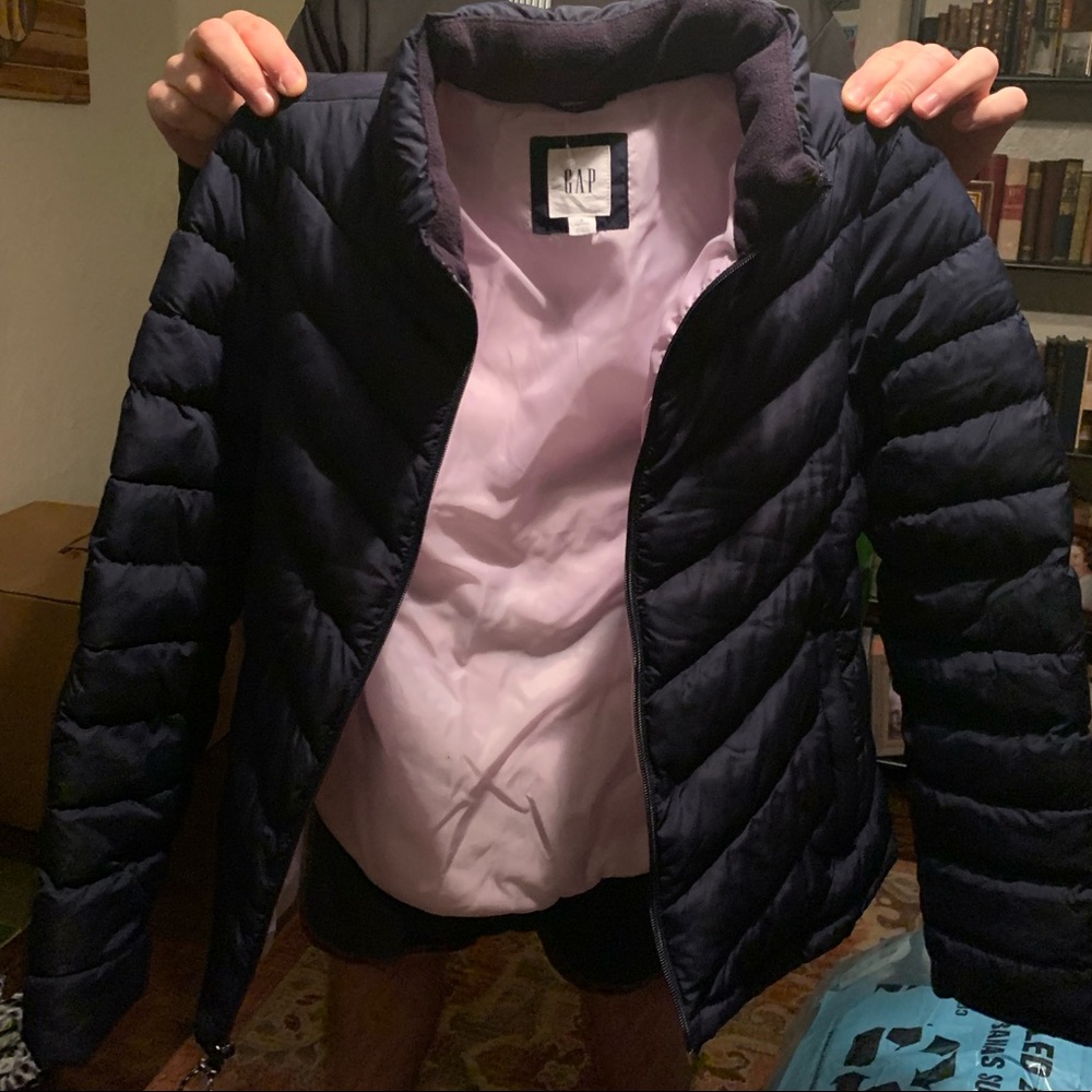 Gap ‘warmest jacket’ navy blue